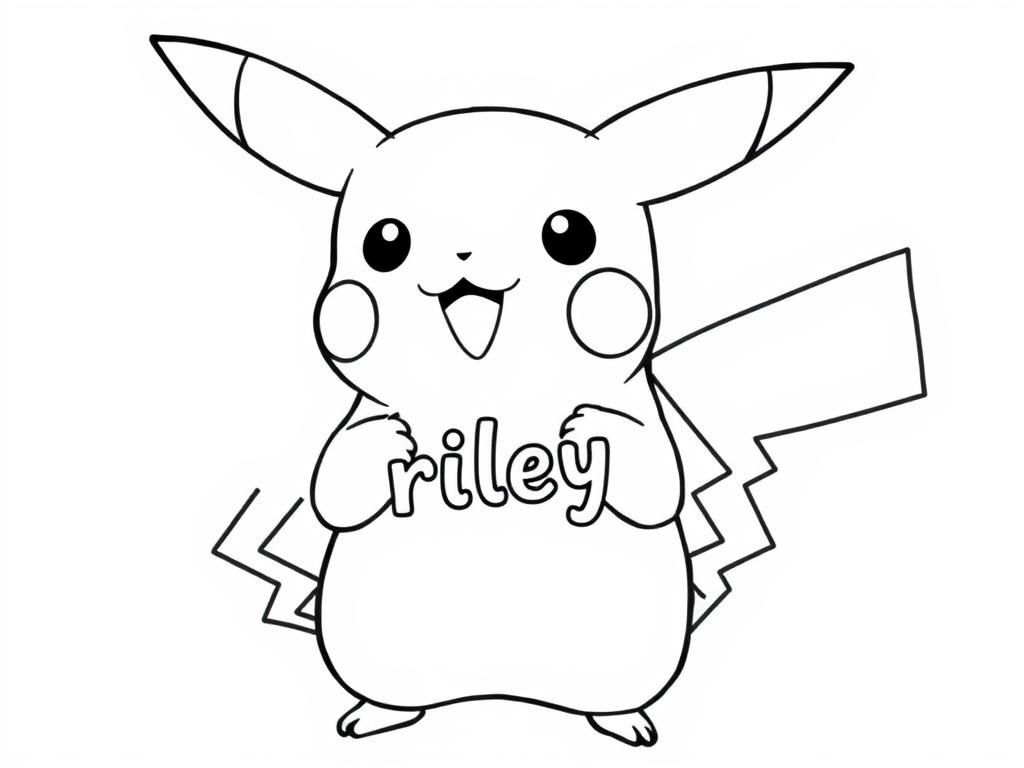 Pikachu Coloring Page - Fun for Kids and Pokémon Lovers