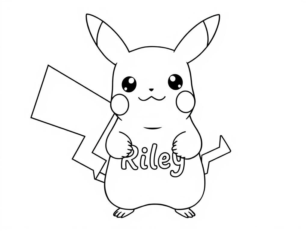Pikachu kleurplaat: laat je creativiteit de vrije loop