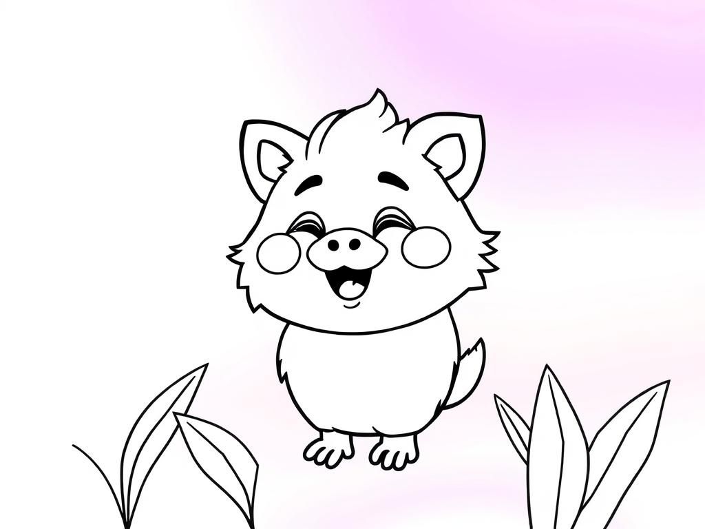Piglet Coloring Page