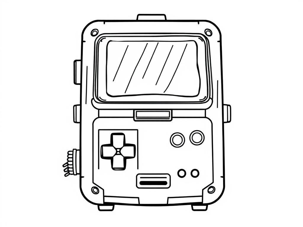 Adventure Time BMO Coloring Page