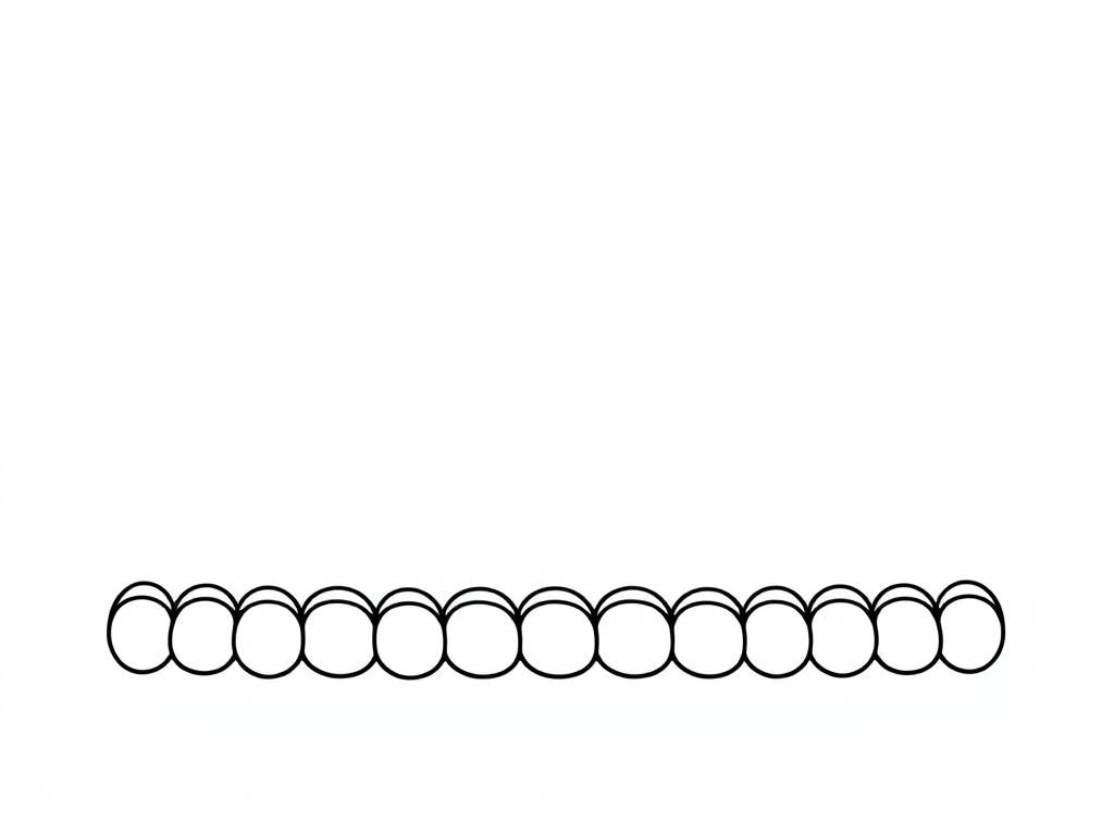 Line of Circles Coloring Page