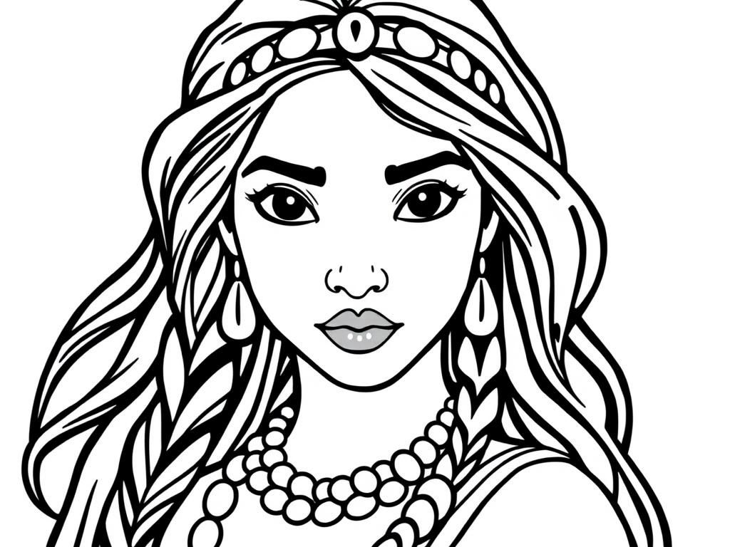 Woman Coloring Page