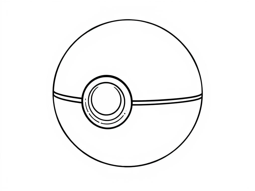 Preview of pokeball coloring page