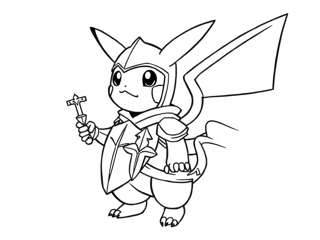 Pikachu Coloring Page: Pokémon Fun for Kids!