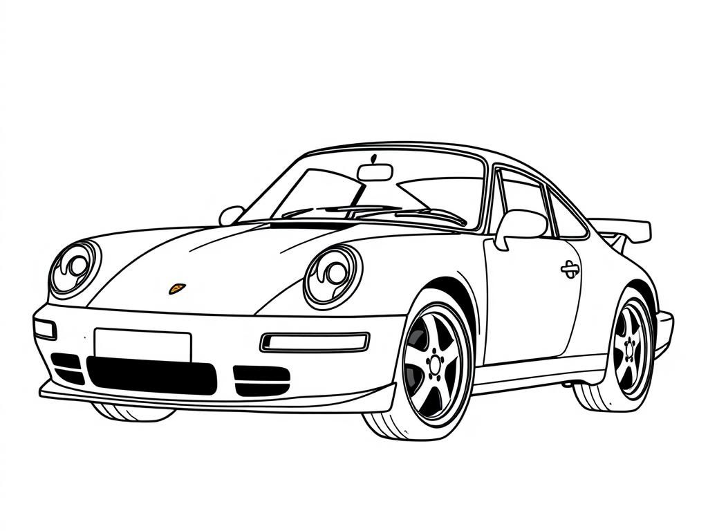 Sports Car Coloring Page