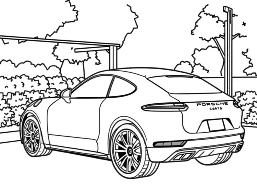 Automotive Coloring Page