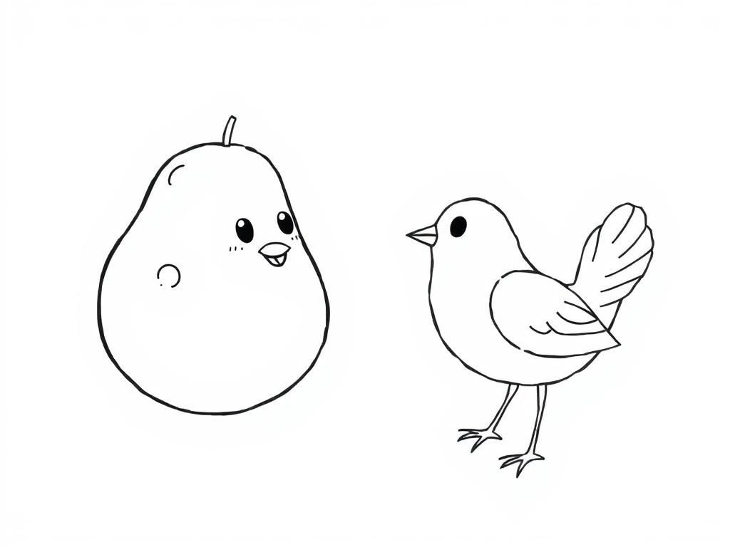 Potato and bird