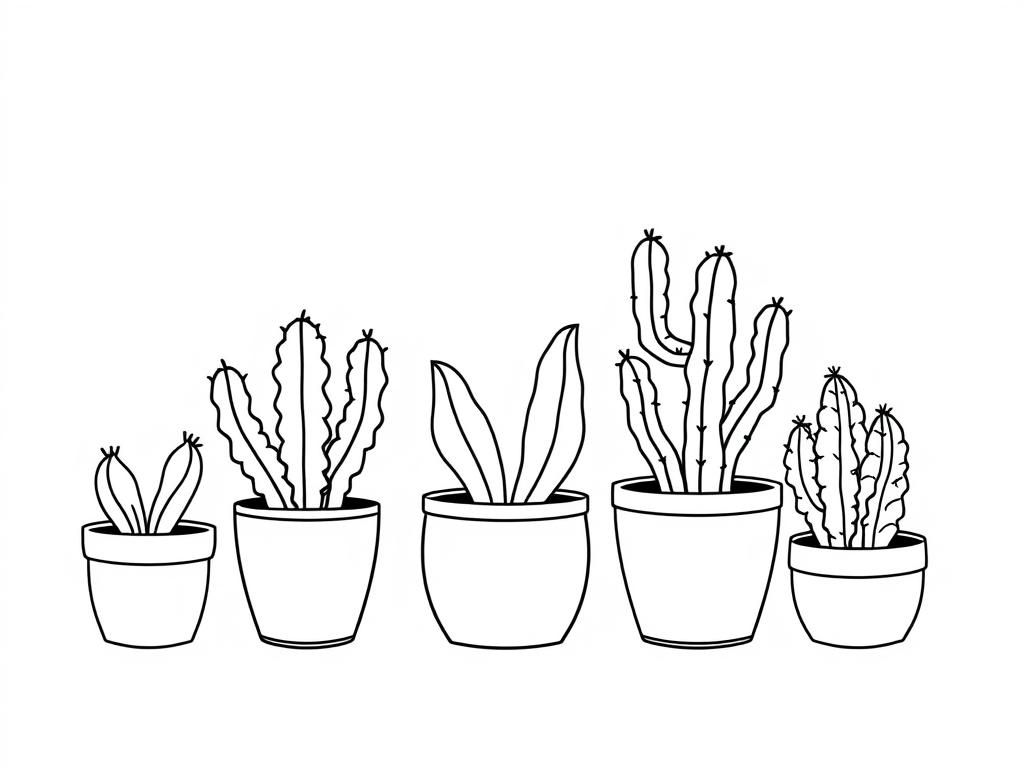 Preview of potted cactus plants