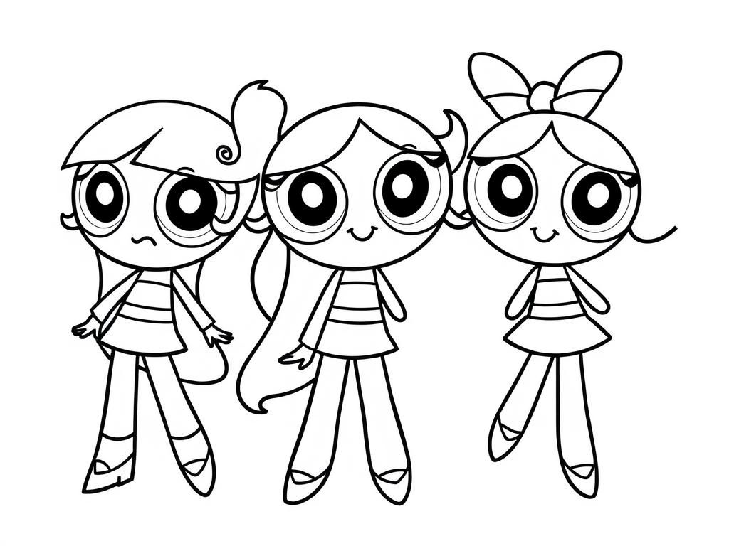 Powerpuff Girls Coloring Page