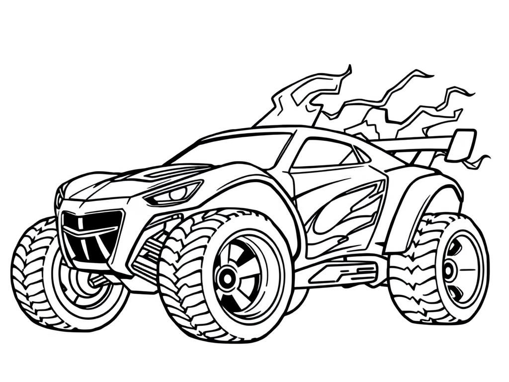 Monster Truck Coloring Page