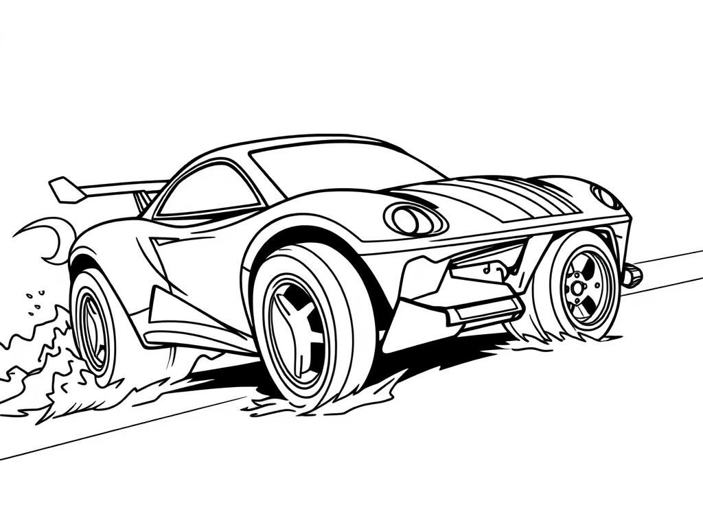 Sports Car Coloring Page