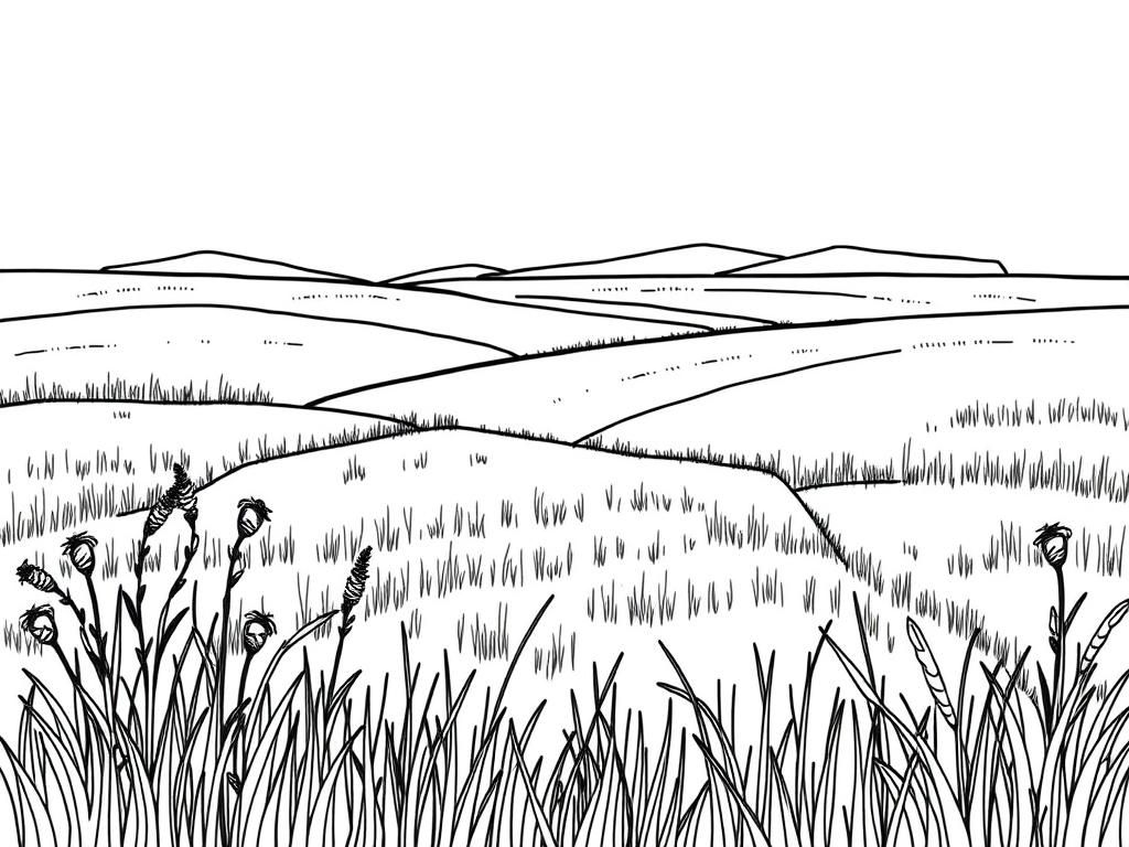 Landscapes Coloring Page