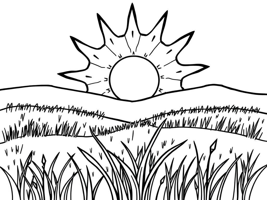 Nature Coloring Page