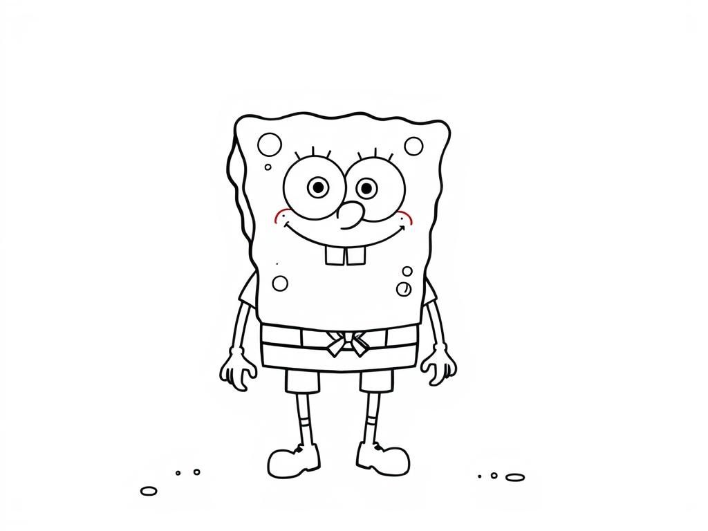 SpongeBob SquarePants Coloring Page