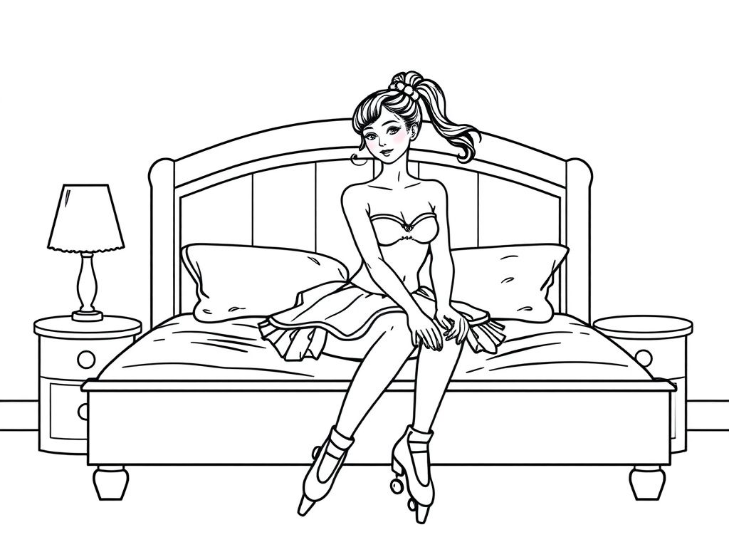 Bedroom Coloring Page