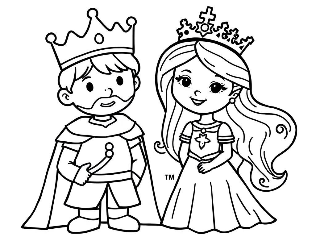 Royalty Coloring Page