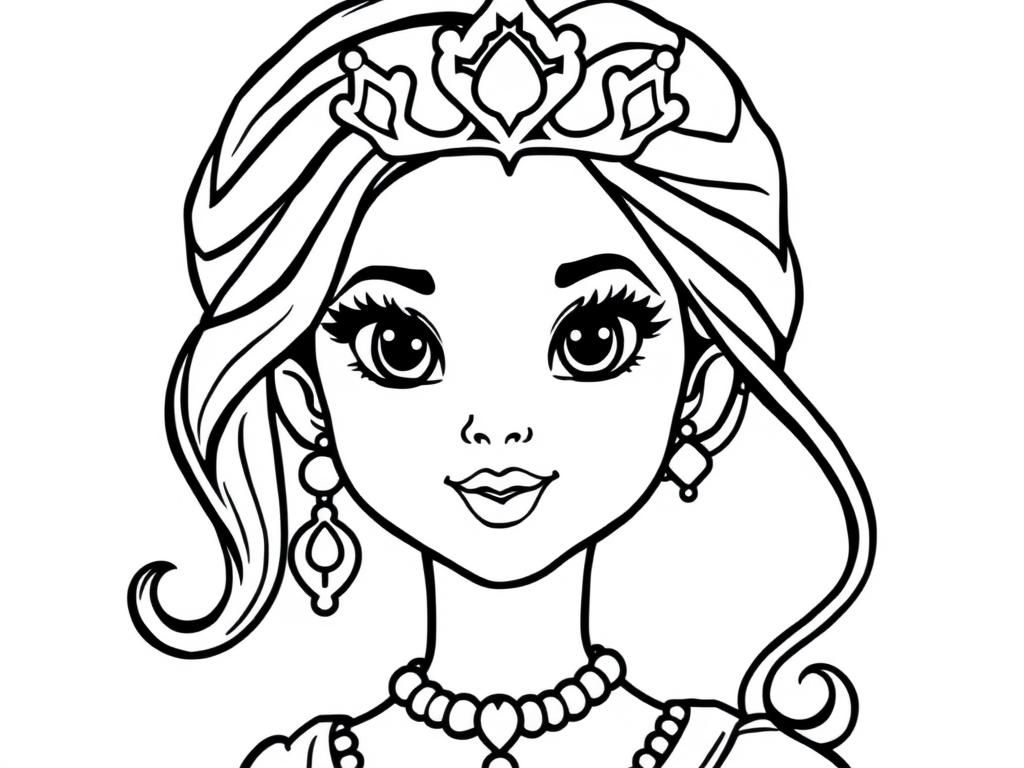 Princess Coloring Page