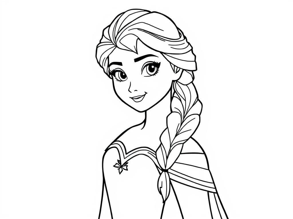 Elsa Coloring Page - Frozen Queen