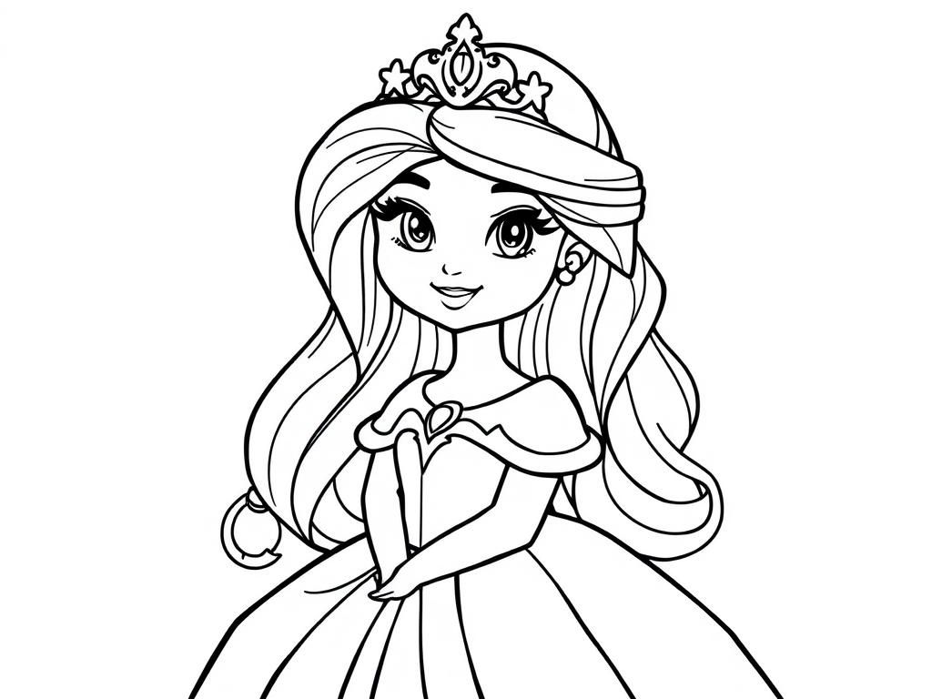Princess Coloring Page