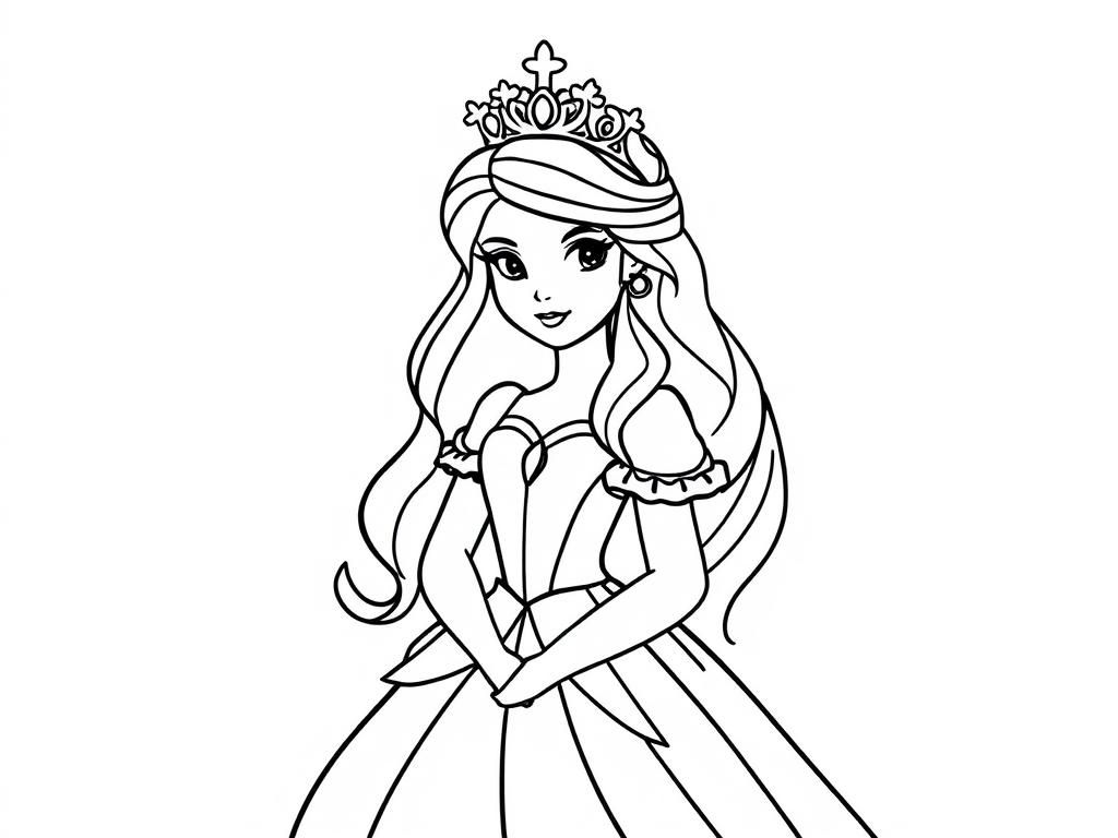 Princess Coloring Page
