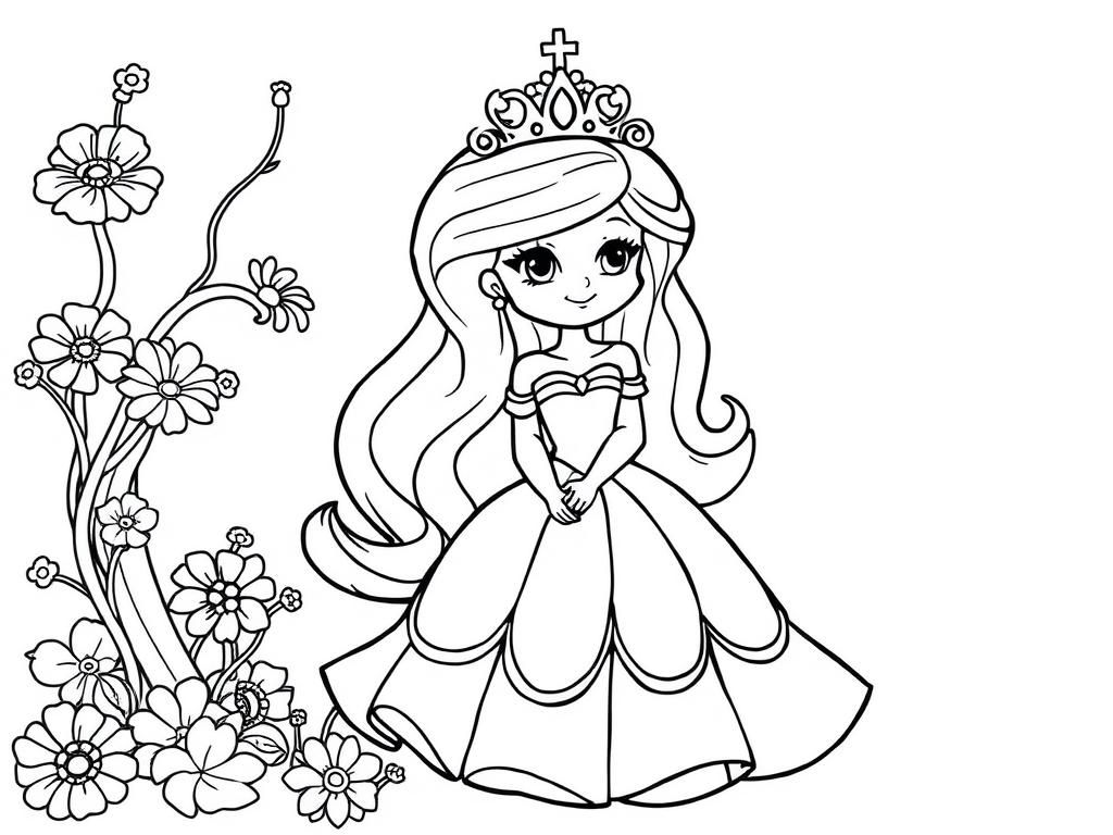 Princess Coloring Page