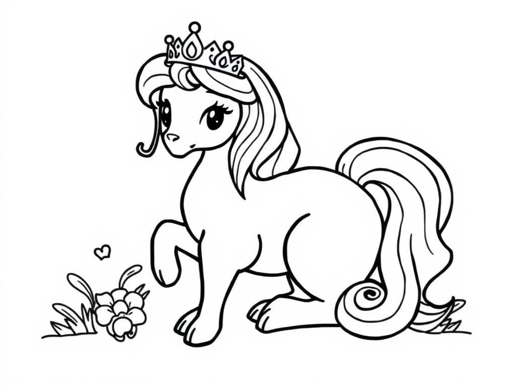 princess kneesaa - Free Printable Coloring Page