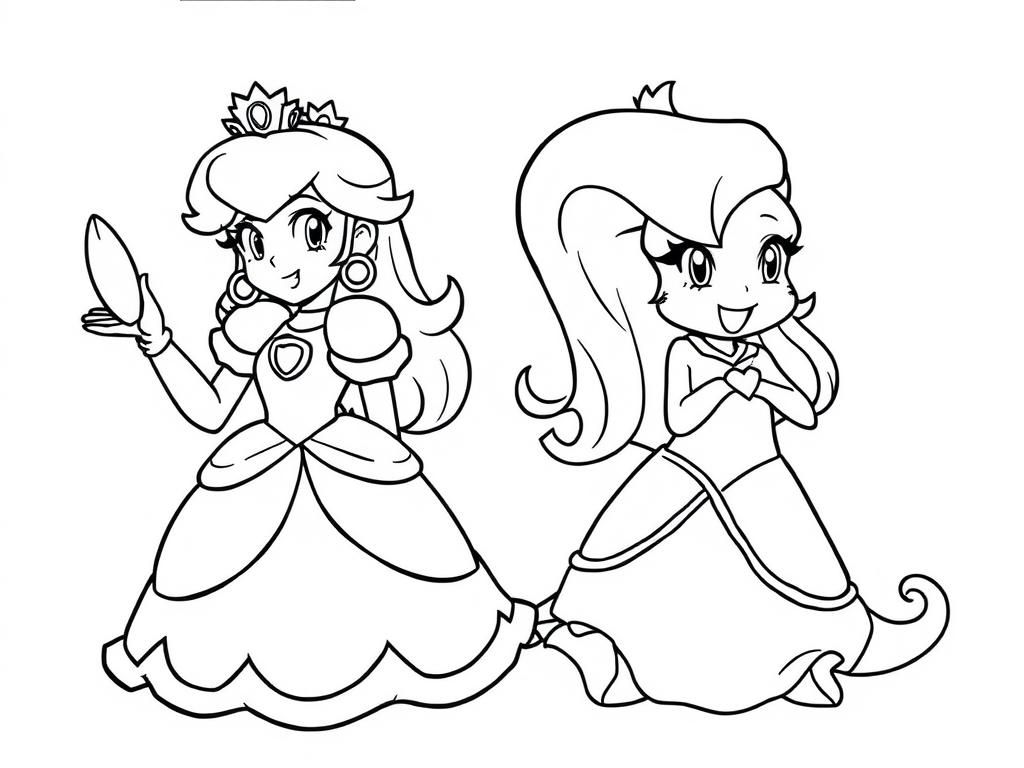 Princesses Coloring Page