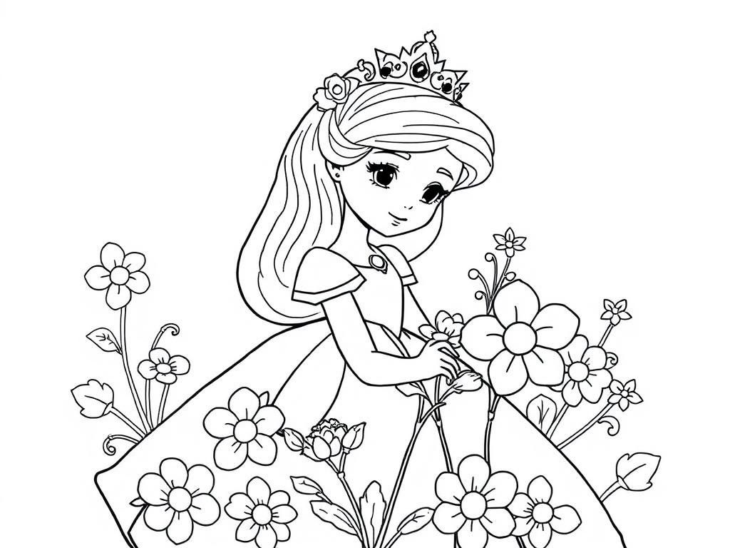 Princess Coloring Page