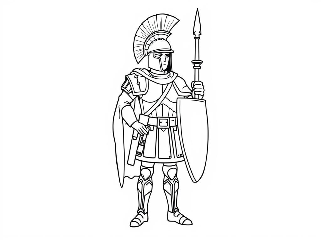 Proud SPQR soldier full body