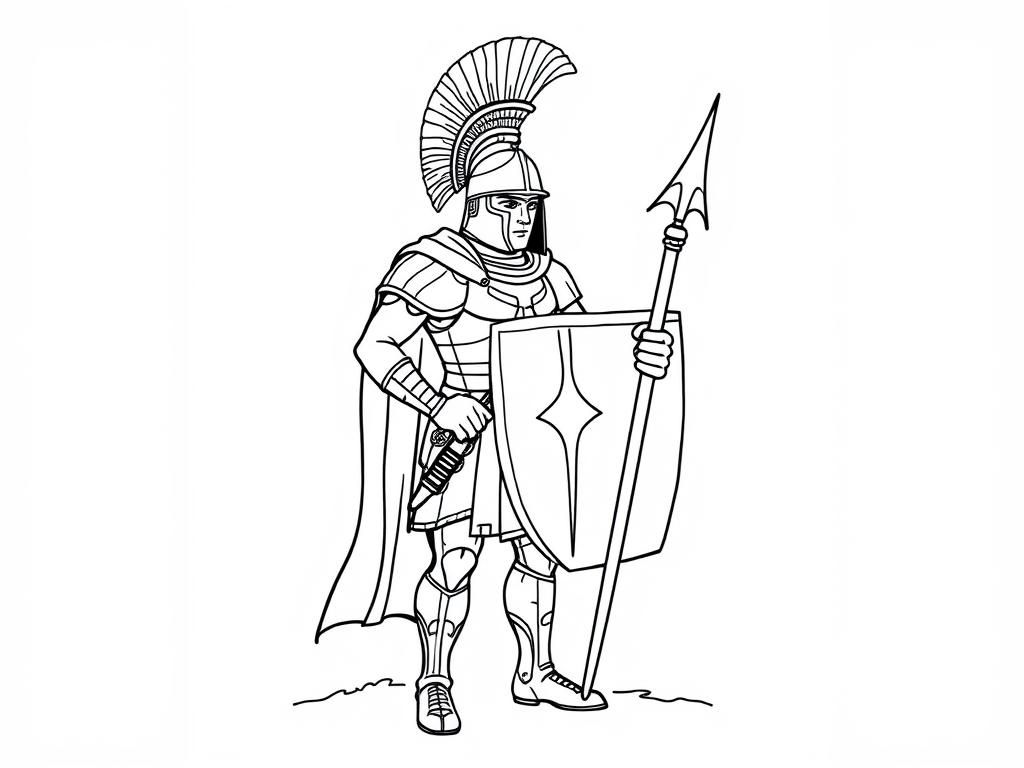 Proud SPQR soldier full body