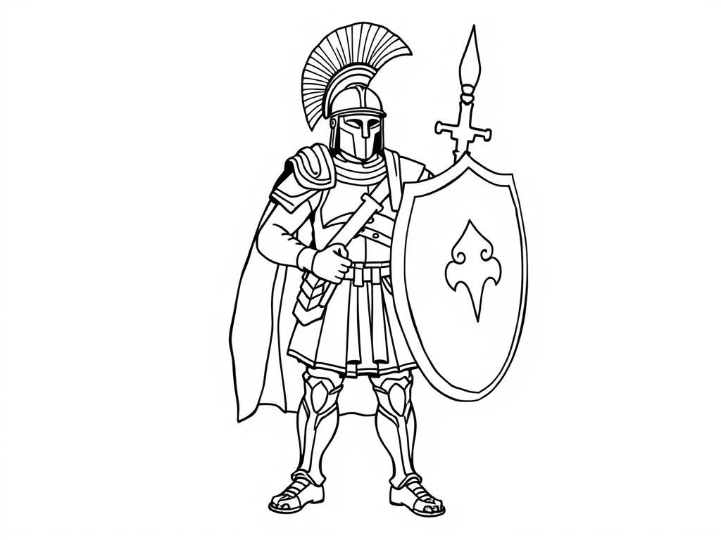 Proud SPQR soldier full body