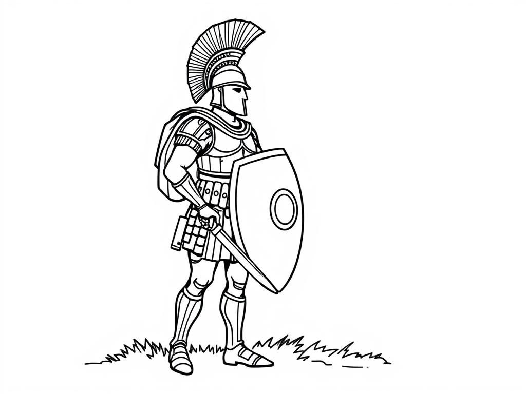 Proud SPQR soldier full body