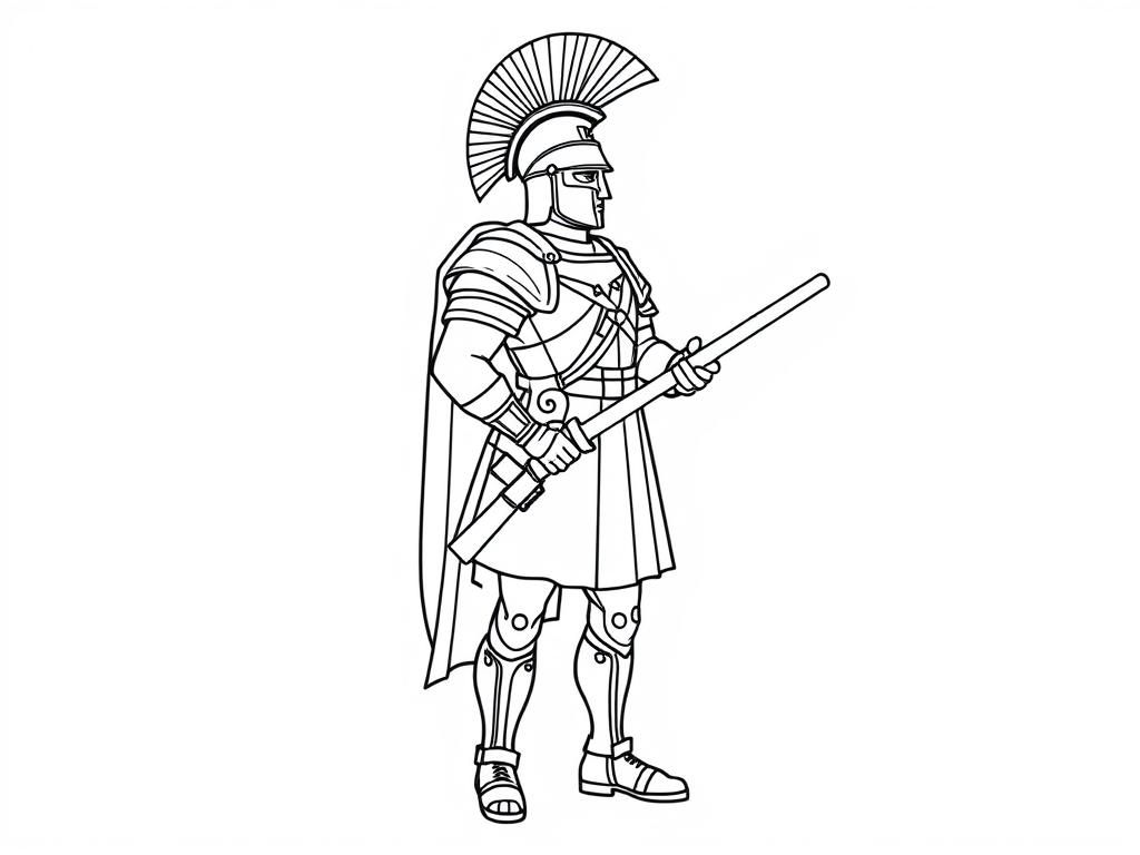 Proud SPQR soldier full body