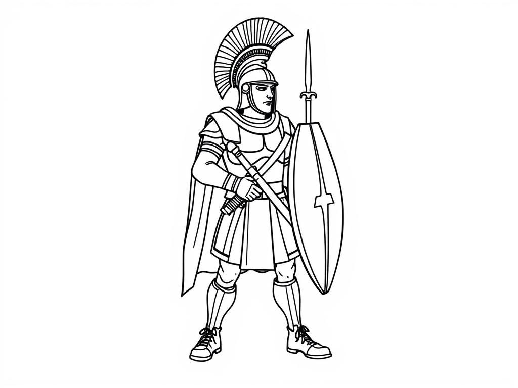 Proud SPQR soldier full body