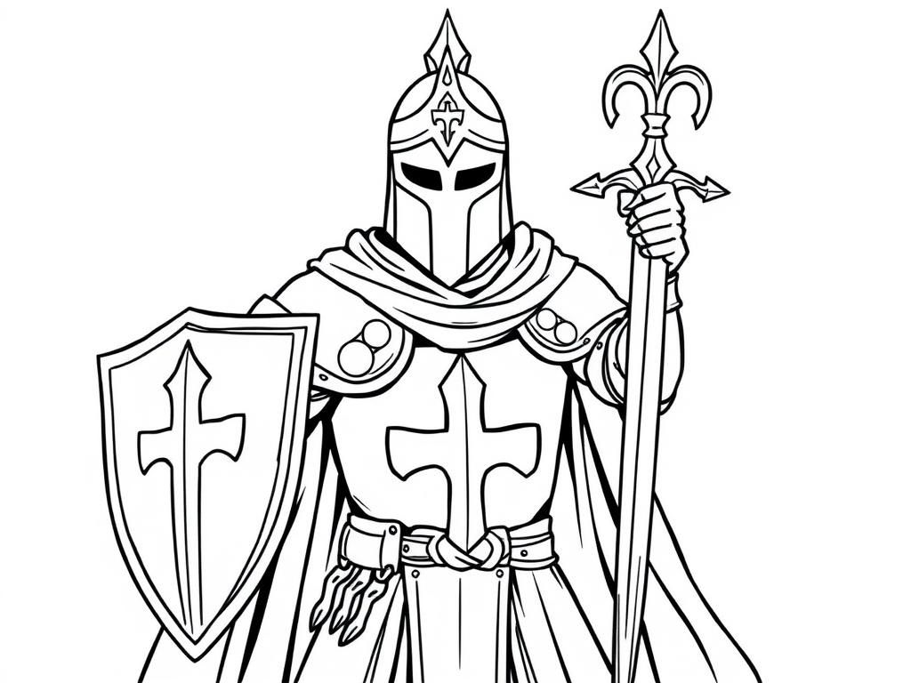 Preview of Proud templar knight