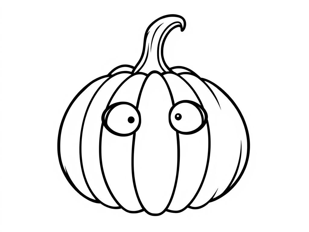 Halloween Pumpkin Coloring Page