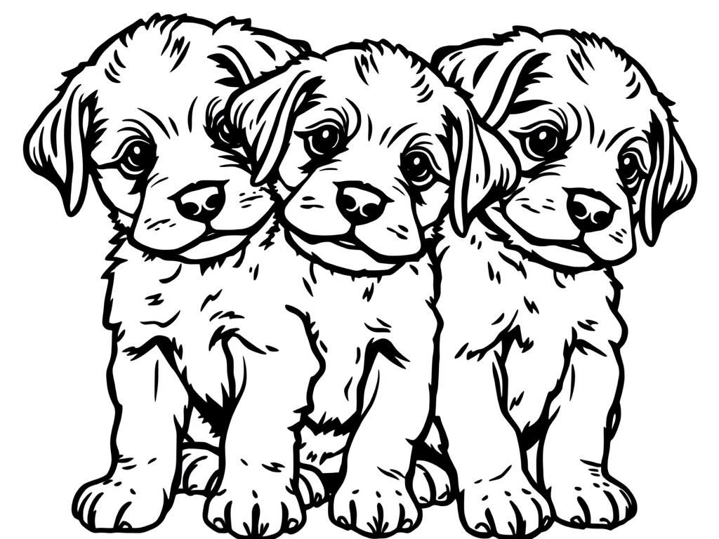 Puppy Coloring Page