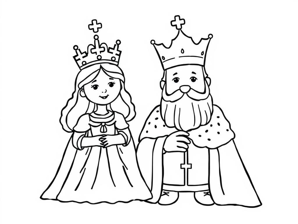 Royalty Coloring Page