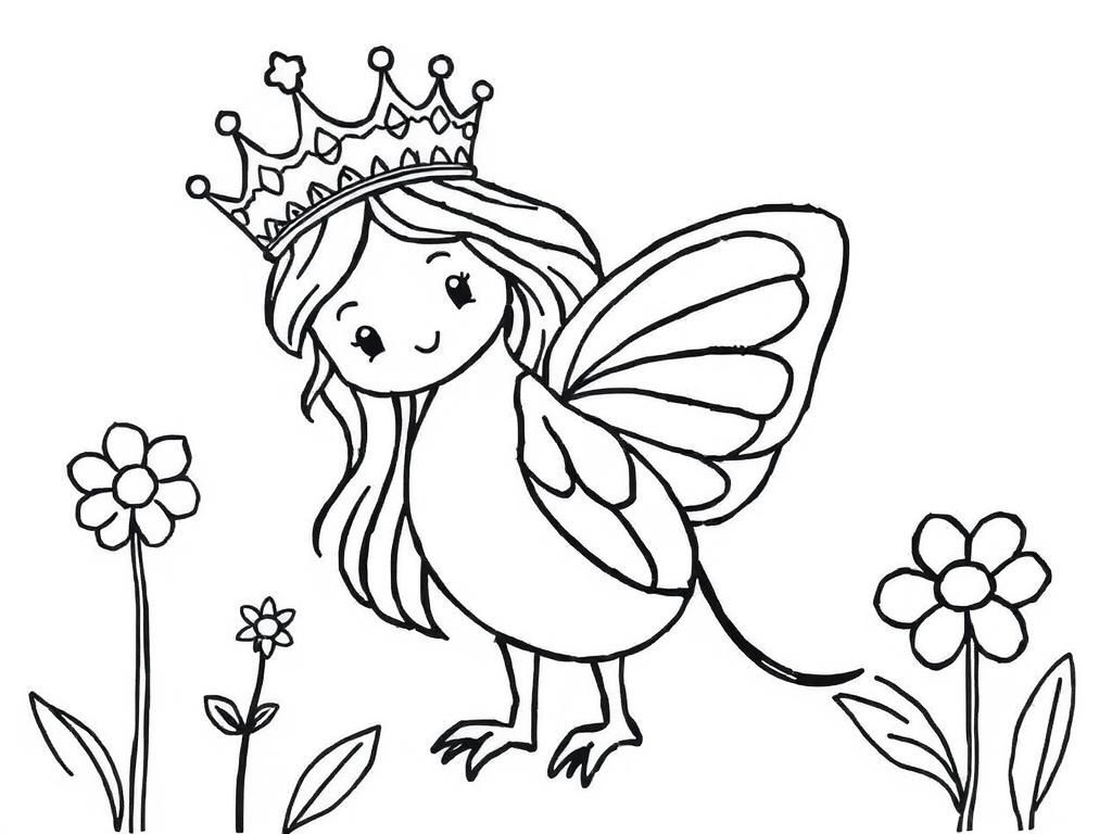 Fairy Princess Coloring Page