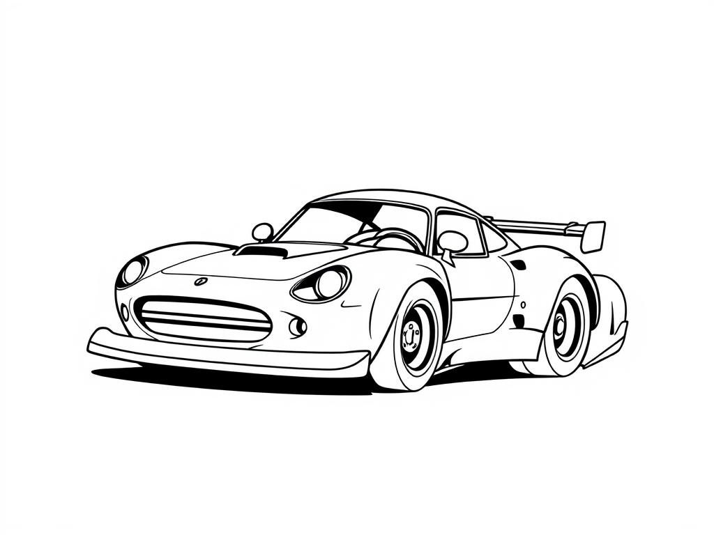 Sports Car Coloring Page