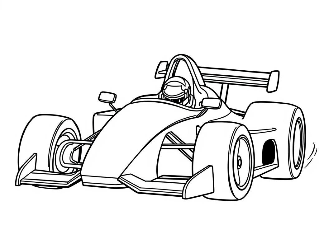 Race Car Coloring Page