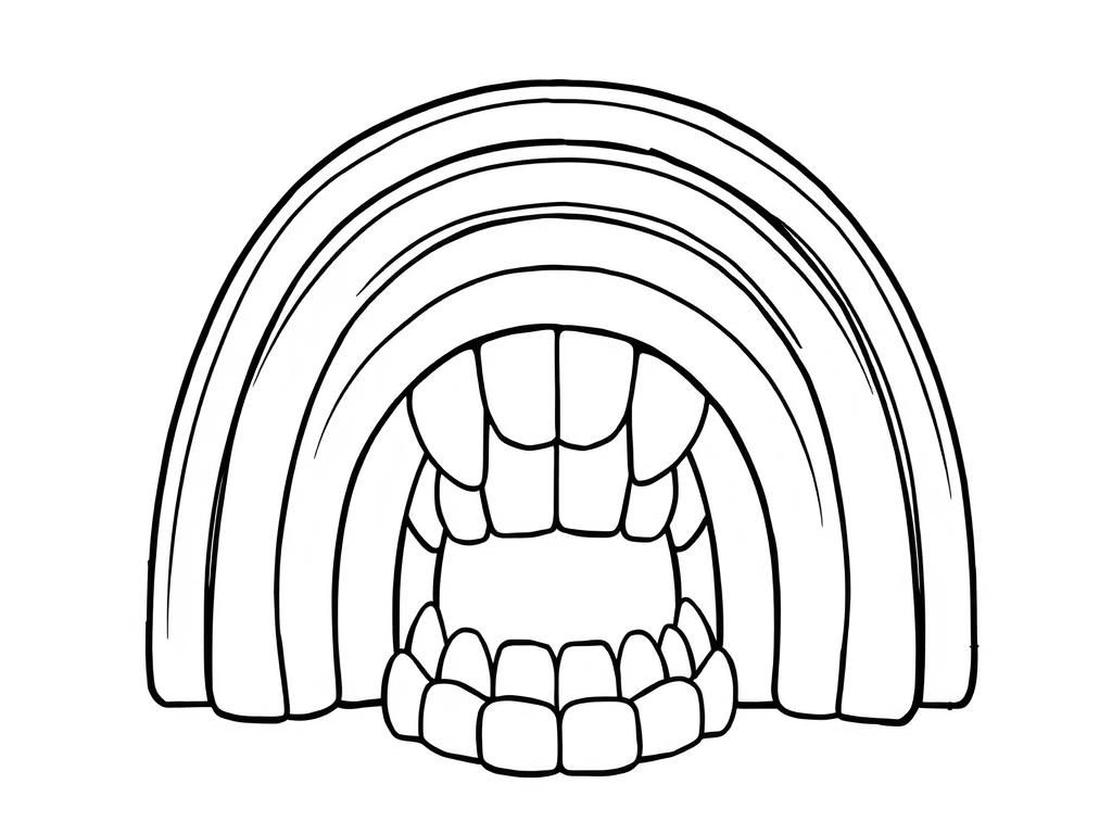 Teeth Coloring Page