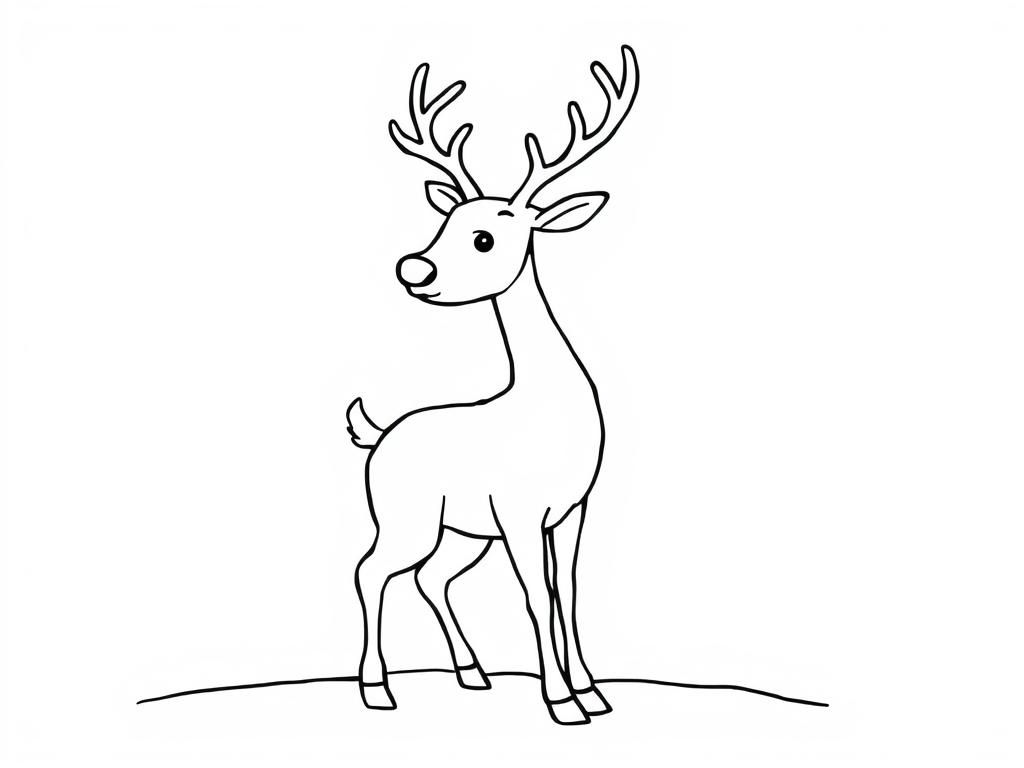 Deer Coloring Page