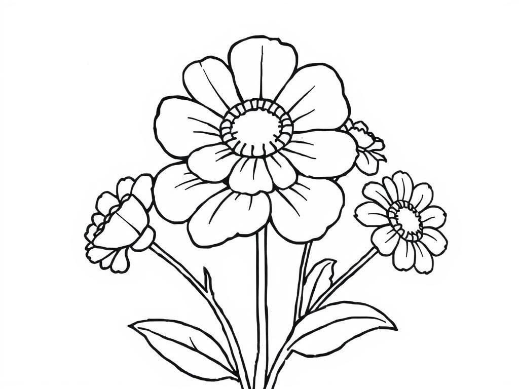 Flower Coloring Page