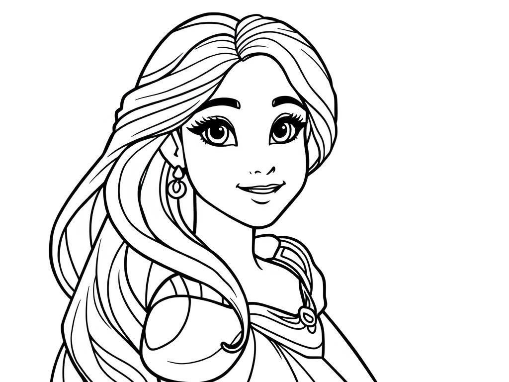 Princess Coloring Page