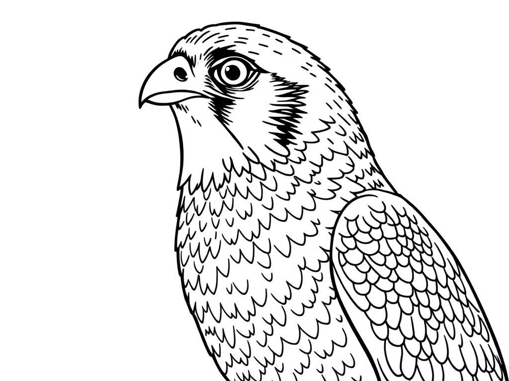 Falcon Coloring Page