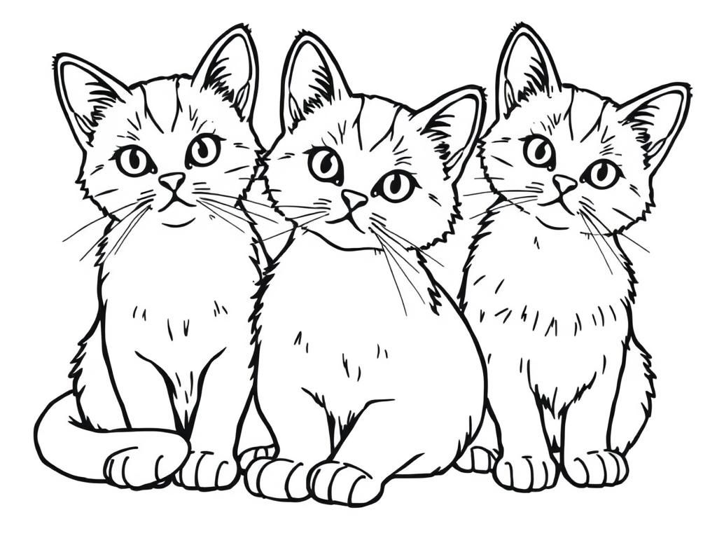 Kitten Coloring Page | Animal Coloring Pages | Coloring for Kids