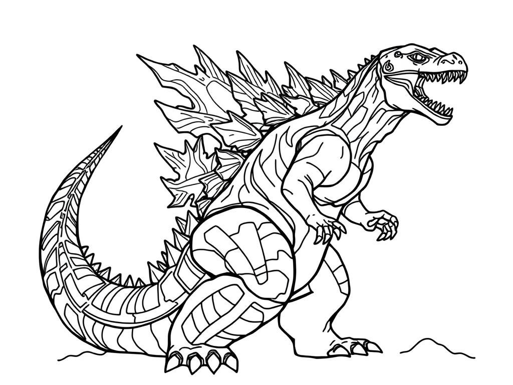Godzilla Coloring Page