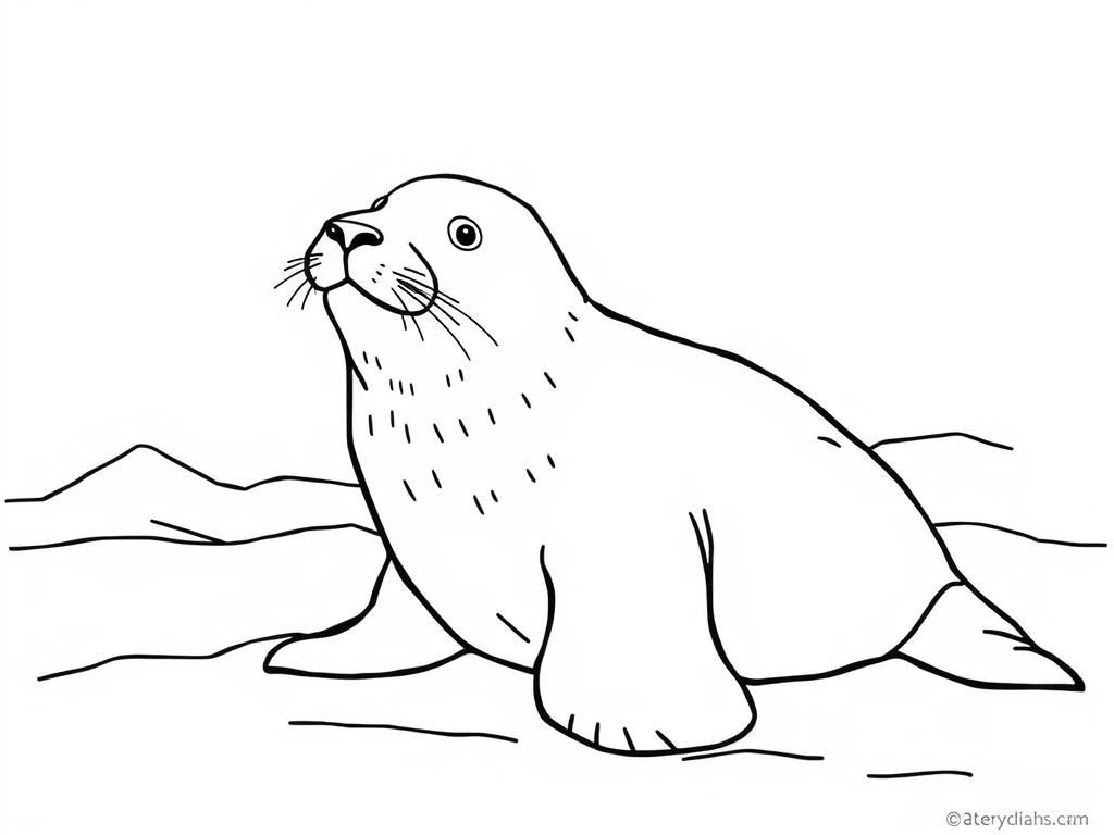 Preview of realistic seal in arctic