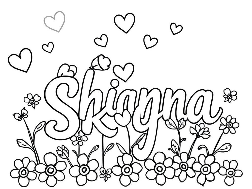 Preview of “ Rhianna + Skyla “with hearts and flowers